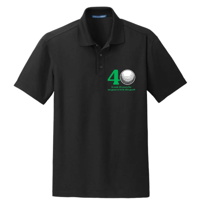 40 Year Old Golfer: Golfing Golf 1982 40th Birthday Dry Zone Grid Performance Polo