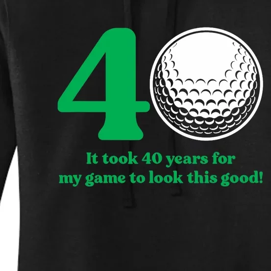 40 Year Old Golfer: Golfing Golf 1982 40th Birthday Women's Pullover Hoodie