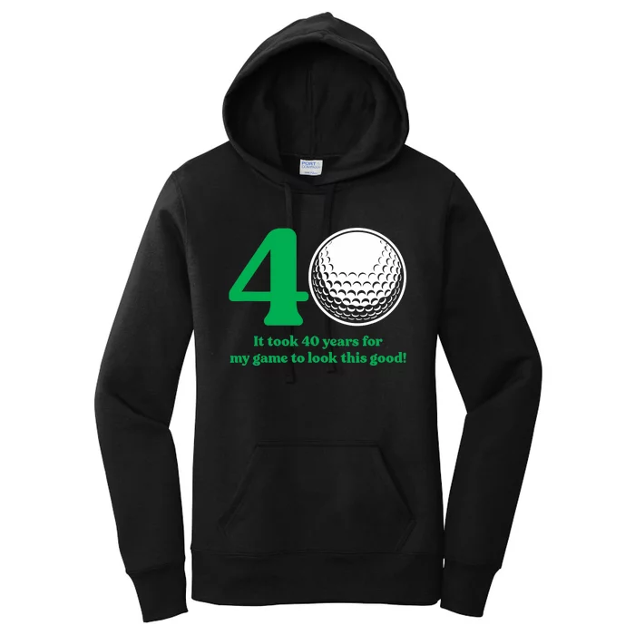 40 Year Old Golfer: Golfing Golf 1982 40th Birthday Women's Pullover Hoodie