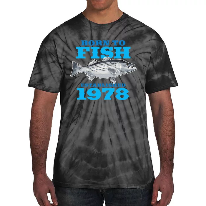 45 Year Old Fishing Fisherman 1978 45th Birthday Tie-Dye T-Shirt