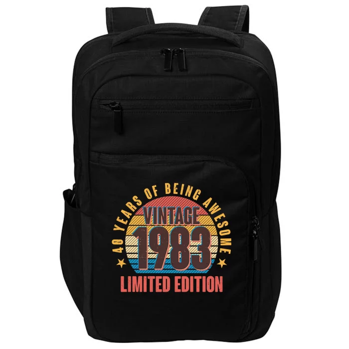 40 Years Of Being Awesome 1983 Limited Edition Vintage Retro Impact Tech Backpack