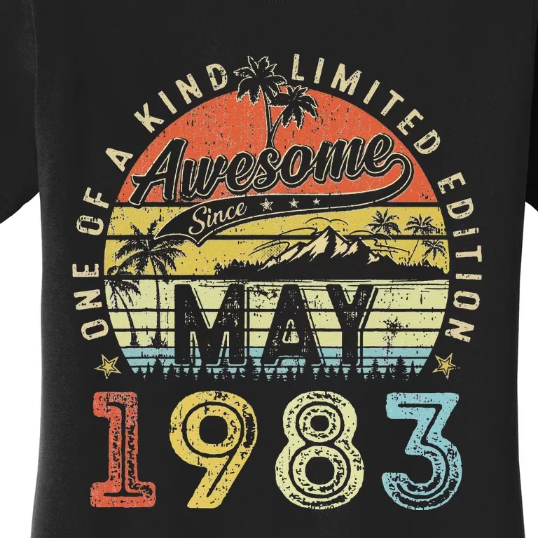 40 Year Old Awesome Since May 1983 40th Birthday Women's T-Shirt