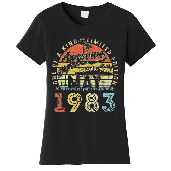 40 Year Old Awesome Since May 1983 40th Birthday Women's T-Shirt