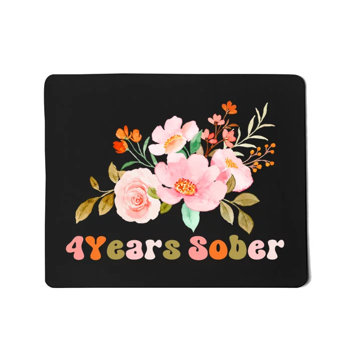 4 Years Sober Gift Sober Anniversary Gift Sobriety Gift Recovery Soberversary Mousepad