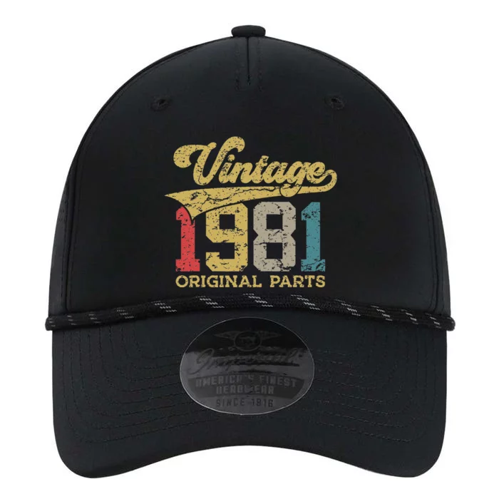 42 Years Vintage 1981 Retro 42th Birthday Performance The Dyno Cap