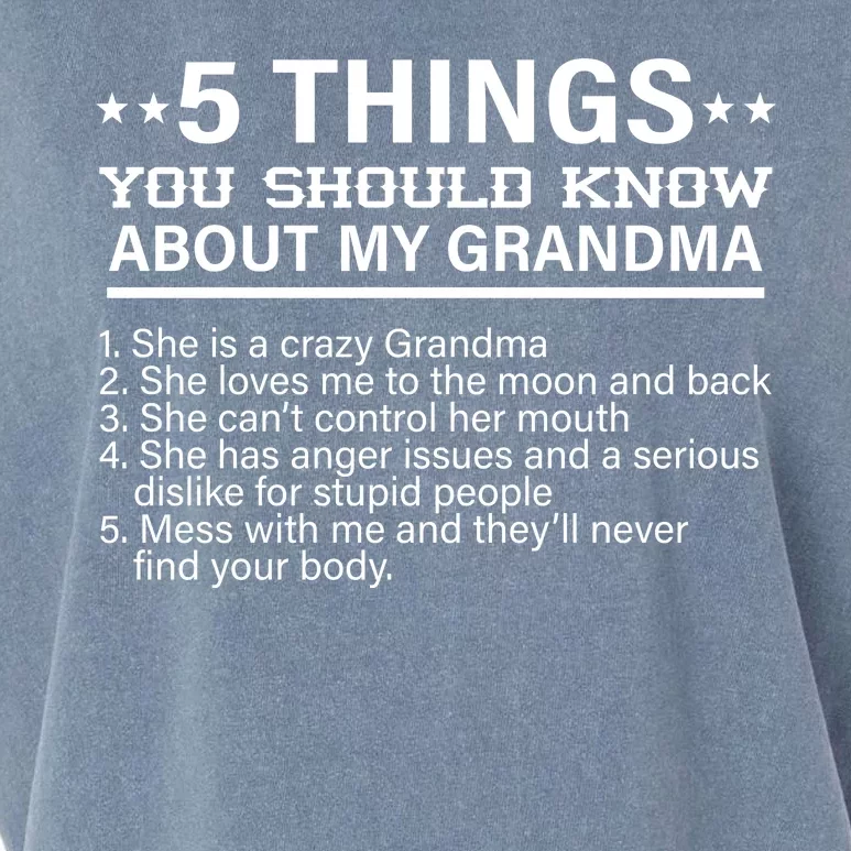 5 Things You Should Know About My Crazy Grandma Garment-Dyed Women's Muscle Tee