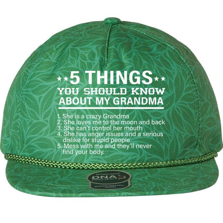 5 Things You Should Know About My Crazy Grandma Aloha Rope Hat