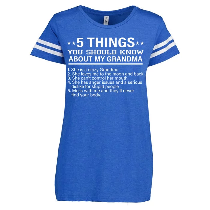 5 Things You Should Know About My Crazy Grandma Enza Ladies Jersey Football T-Shirt