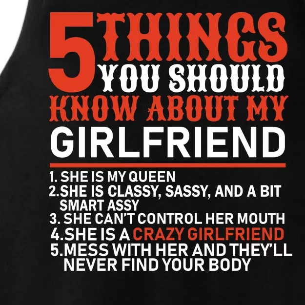 5 Things You Should Know About My Girlfriend Ladies Tri-Blend Wicking Tank