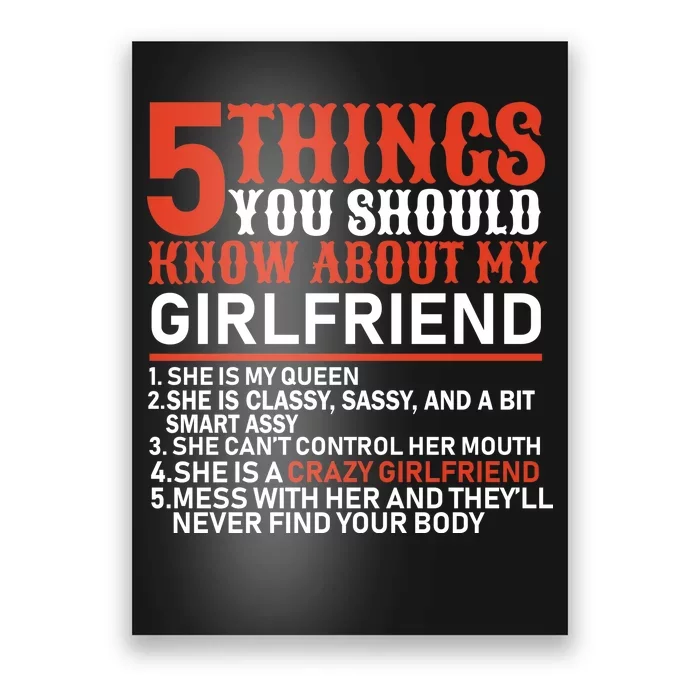 5 Things You Should Know About My Girlfriend Poster