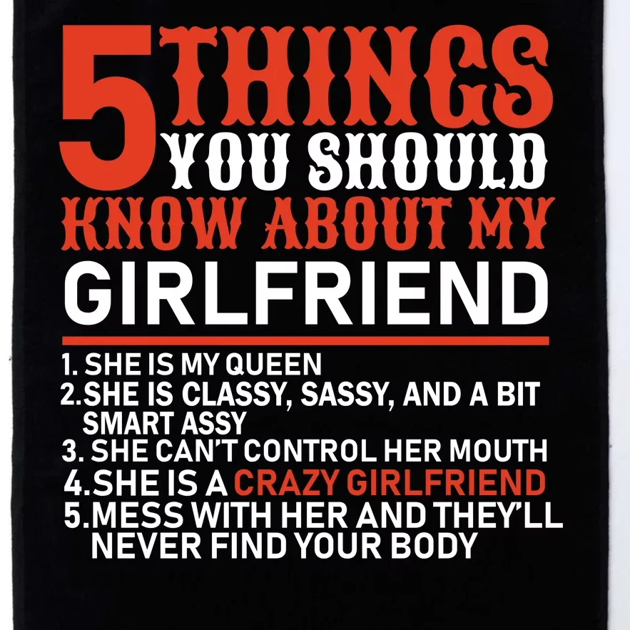 5 Things You Should Know About My Girlfriend Platinum Collection Golf Towel