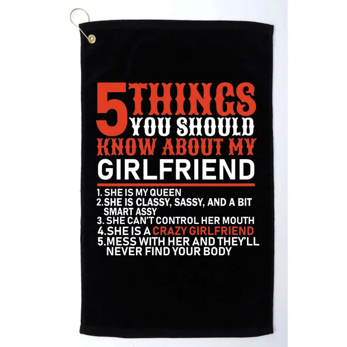 5 Things You Should Know About My Girlfriend Platinum Collection Golf Towel