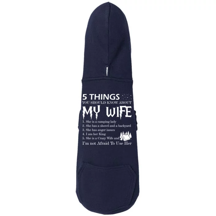 5 Things You Should Know About My Wife Doggie 3-End Fleece Hoodie