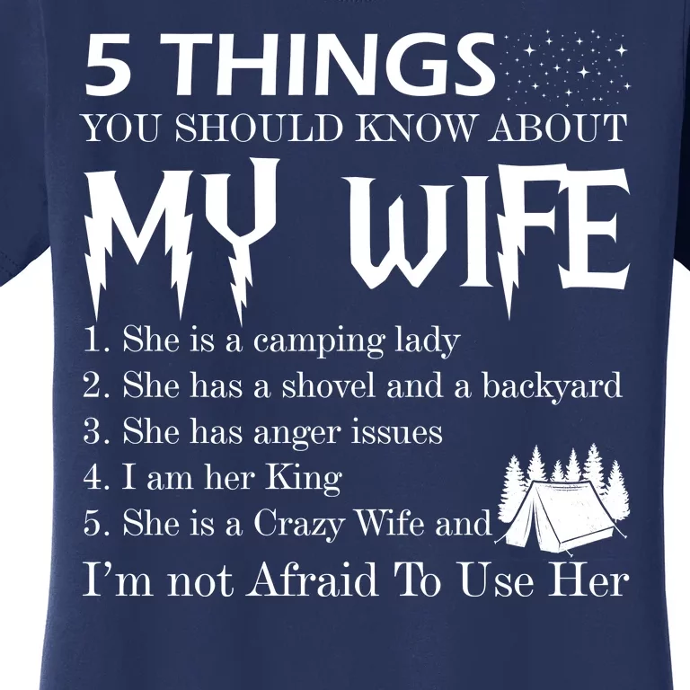 5 Things You Should Know About My Wife Women's T-Shirt