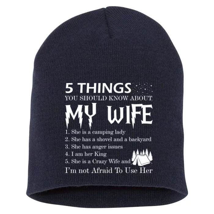 5 Things You Should Know About My Wife Short Acrylic Beanie