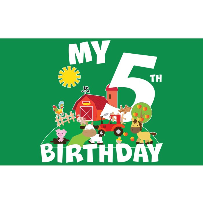 5 Year Old Farm My 5th Birthday Bumper Sticker