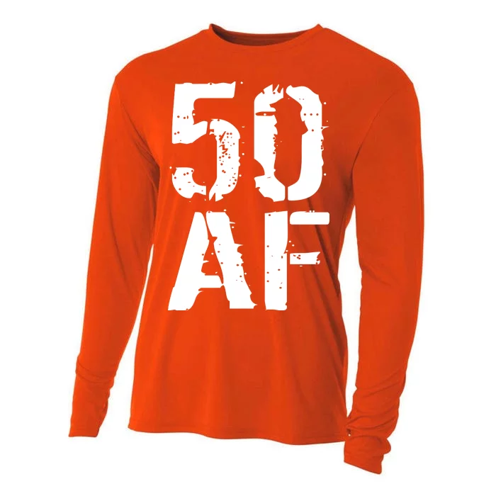 50 AF 50th Birthday Cooling Performance Long Sleeve Crew