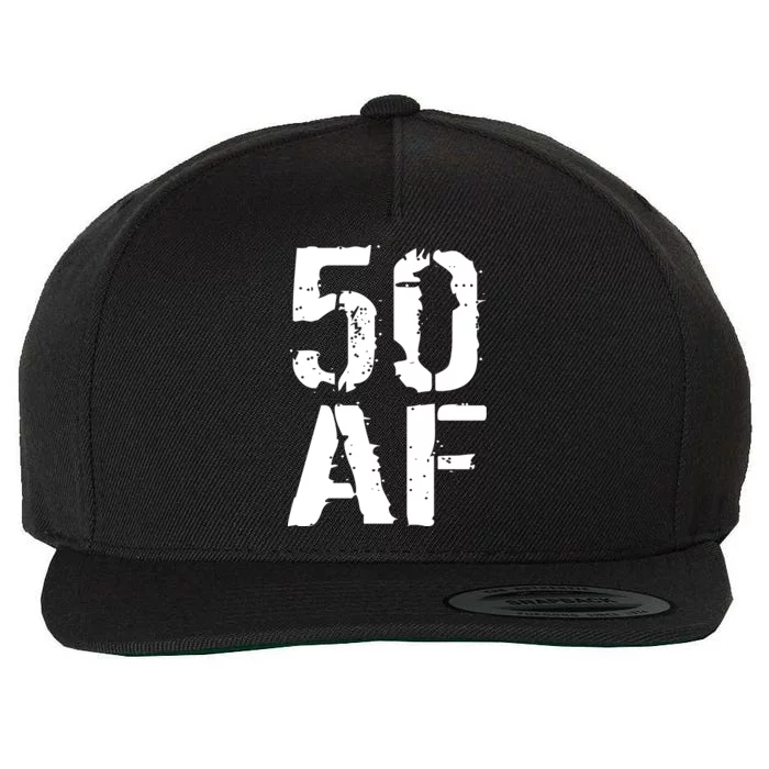 50 AF 50th Birthday Wool Snapback Cap