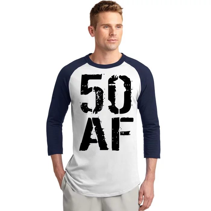 50 AF 50th Birthday Baseball Sleeve Shirt