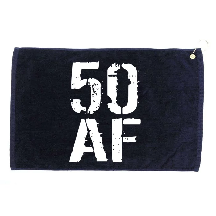 50 AF 50th Birthday Grommeted Golf Towel