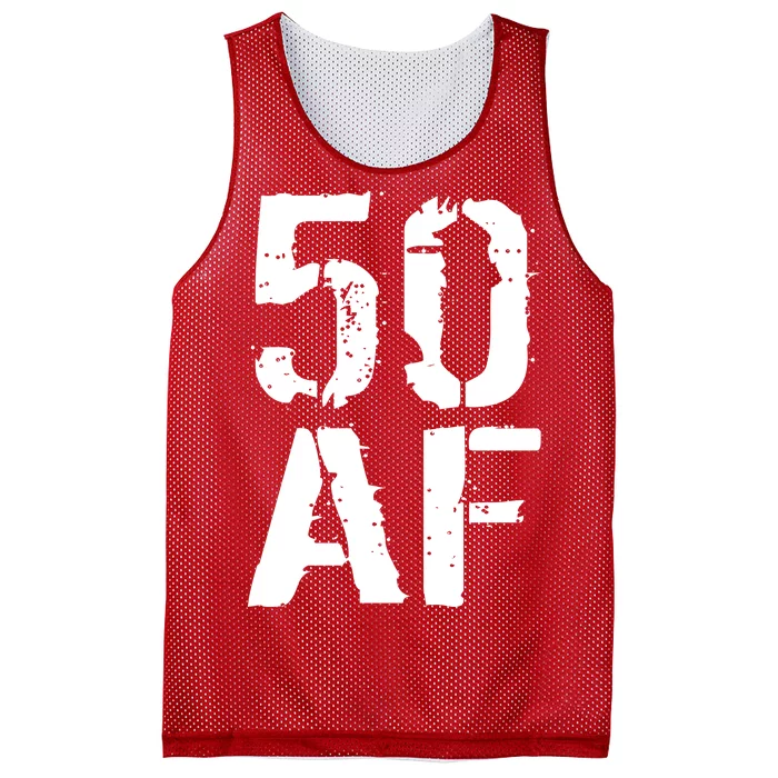 50 AF 50th Birthday Mesh Reversible Basketball Jersey Tank