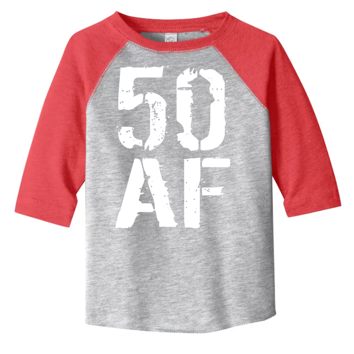 50 AF 50th Birthday Toddler Fine Jersey T-Shirt