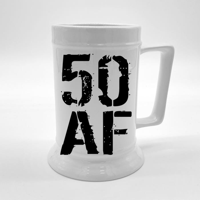 50 AF 50th Birthday Front & Back Beer Stein