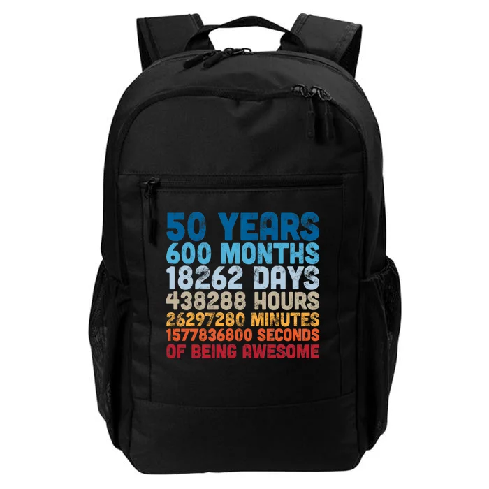 50 Years Months Days Hours Minutes Seconds Of Being Awesome Daily Commute Backpack