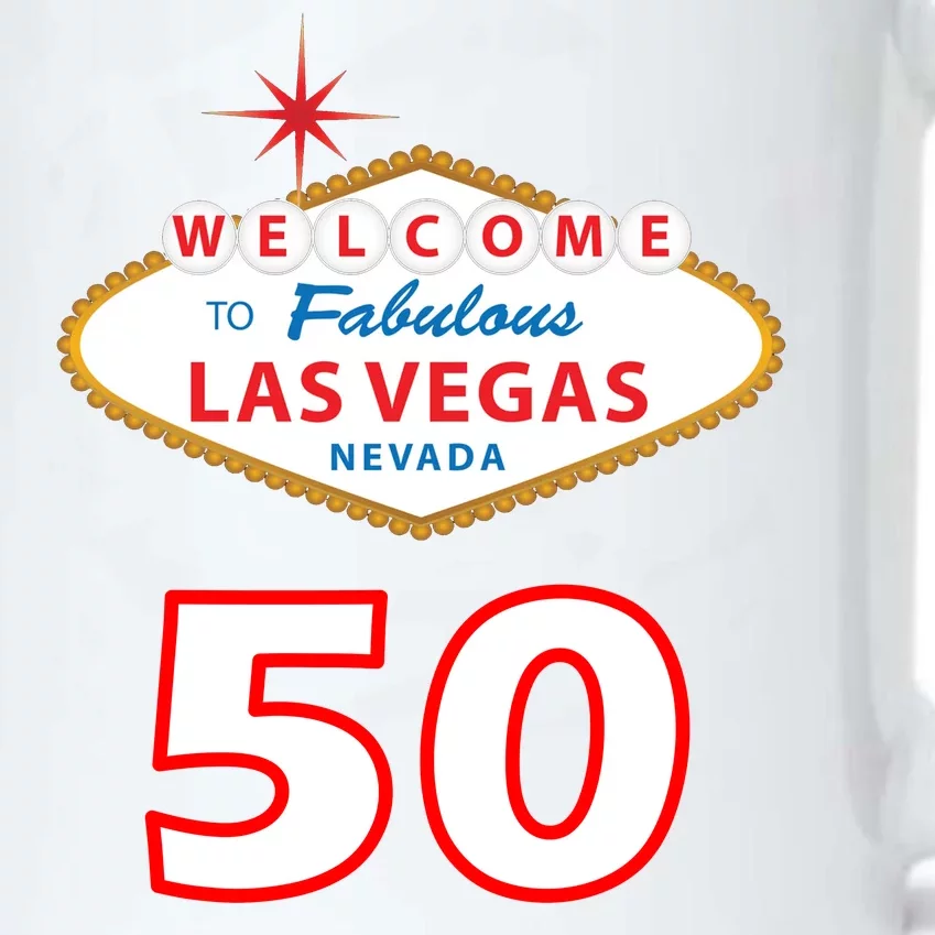 50 Years Old In Vegas - 50th Birthday Black Color Changing Mug