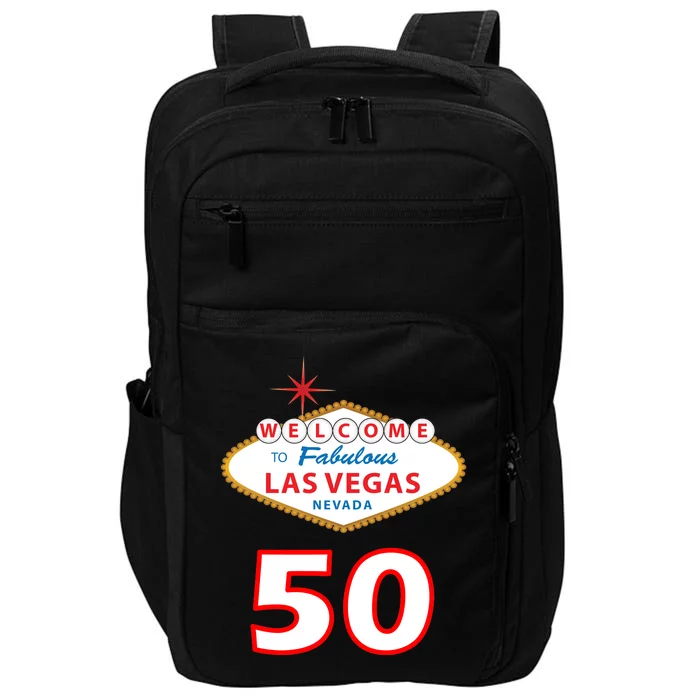 50 Years Old In Vegas - 50th Birthday Impact Tech Backpack