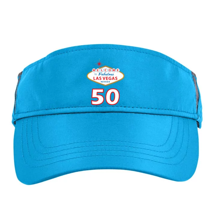 50 Years Old In Vegas - 50th Birthday Adult Drive Performance Visor