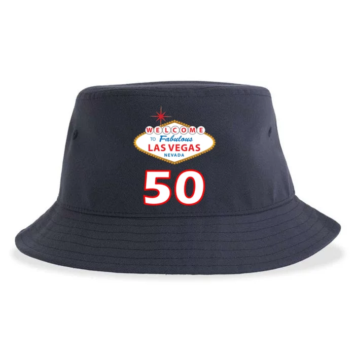 50 Years Old In Vegas - 50th Birthday Sustainable Bucket Hat