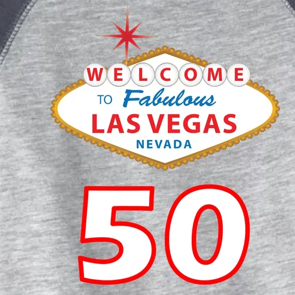 50 Years Old In Vegas - 50th Birthday Toddler Fine Jersey T-Shirt