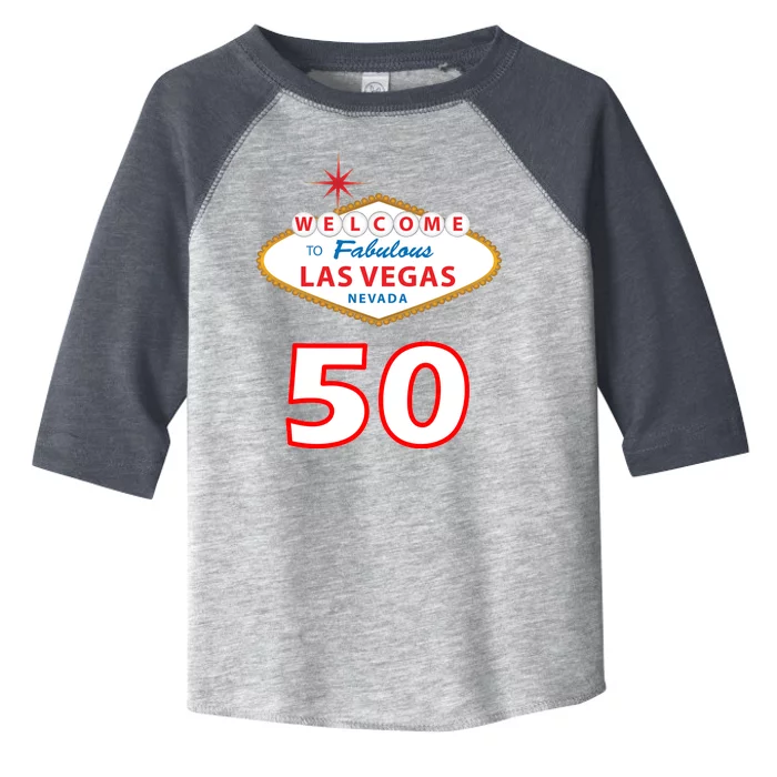 50 Years Old In Vegas - 50th Birthday Toddler Fine Jersey T-Shirt