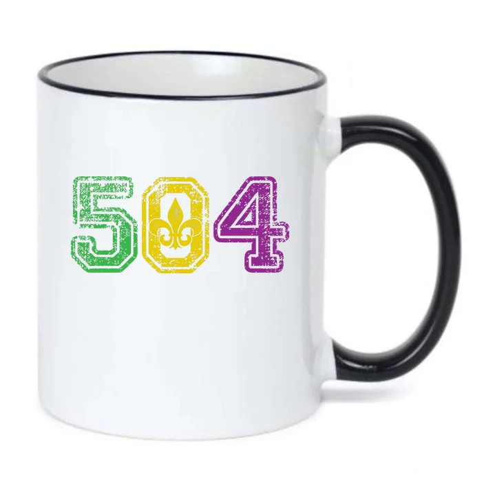 504 New Orleans Mardi Gras Black Color Changing Mug