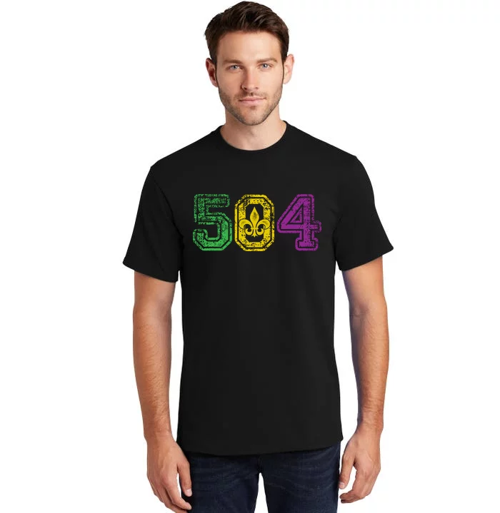 504 New Orleans Mardi Gras Tall T-Shirt