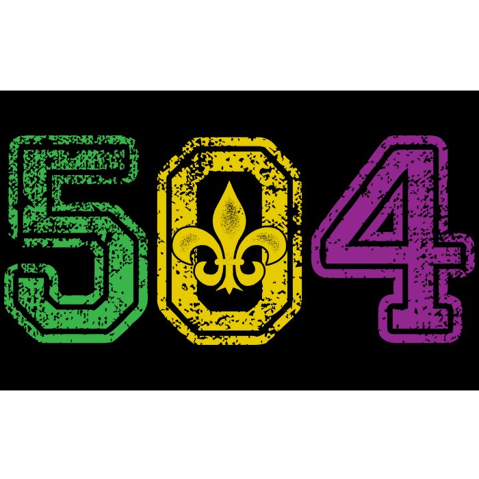 504 New Orleans Mardi Gras Bumper Sticker