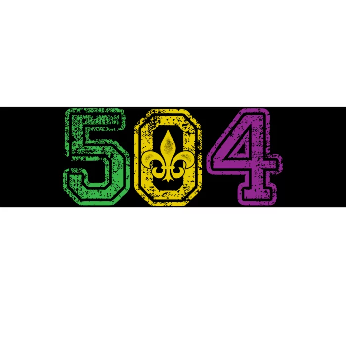 504 New Orleans Mardi Gras Bumper Sticker