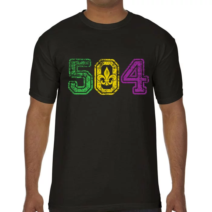 504 New Orleans Mardi Gras Comfort Colors T-Shirt