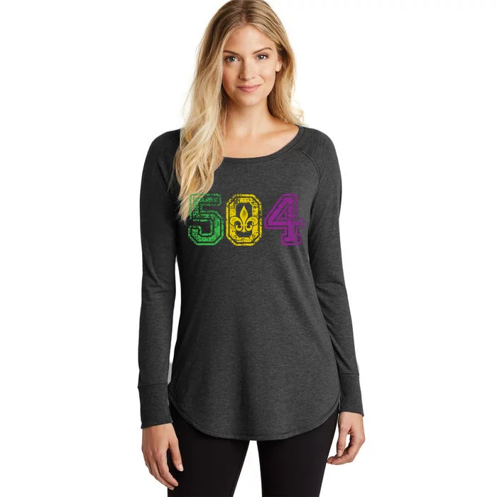 504 New Orleans Mardi Gras Women's Perfect Tri Tunic Long Sleeve Shirt