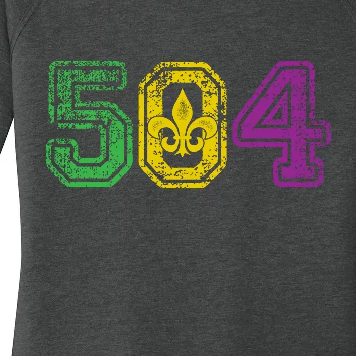 504 New Orleans Mardi Gras Women's Perfect Tri Tunic Long Sleeve Shirt