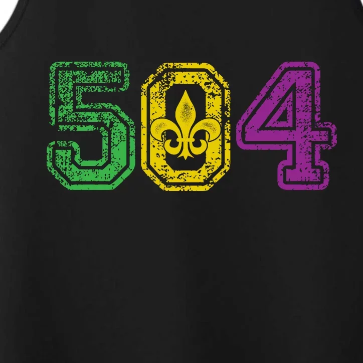 504 New Orleans Mardi Gras Performance Tank