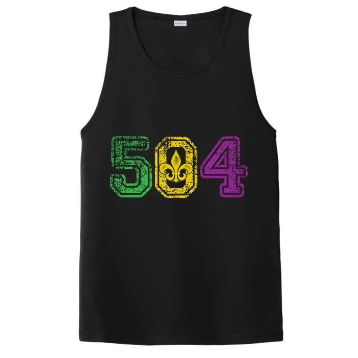 504 New Orleans Mardi Gras Performance Tank