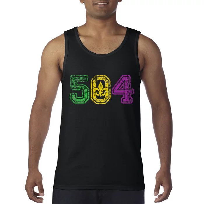 504 New Orleans Mardi Gras Tank Top