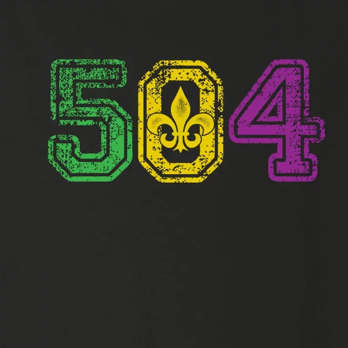 504 New Orleans Mardi Gras Toddler Long Sleeve Shirt