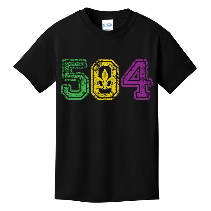 504 New Orleans Mardi Gras Kids T-Shirt