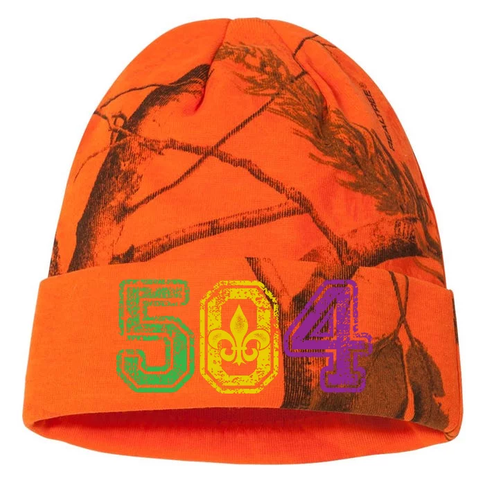 504 New Orleans Mardi Gras Kati - 12in Camo Beanie