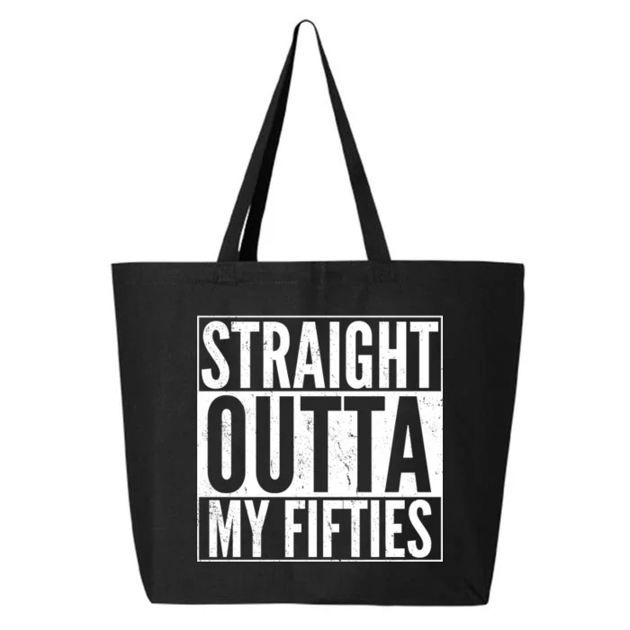 50th Birthday - Straight Outta My Fifties 25L Jumbo Tote