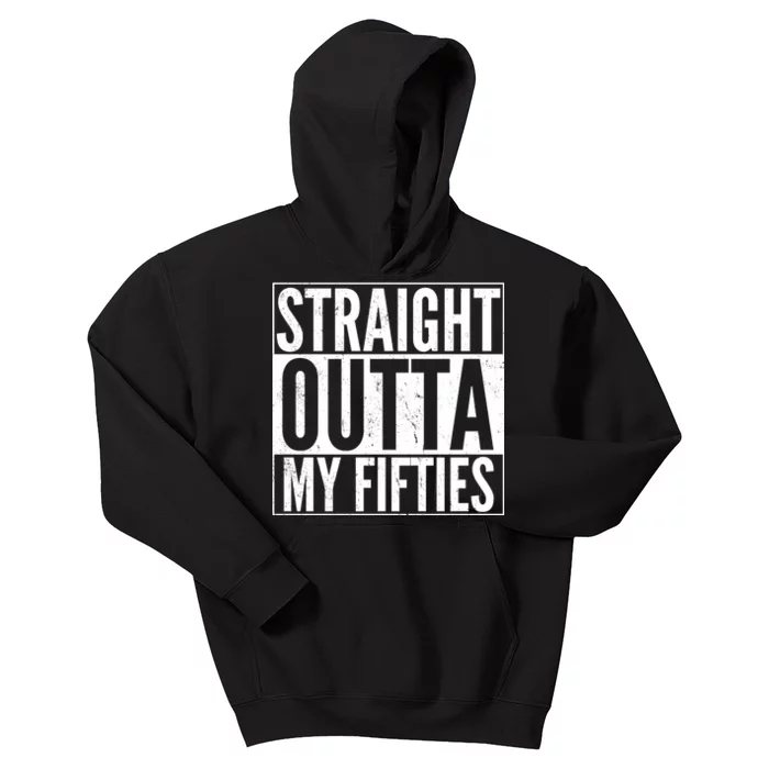 50th Birthday - Straight Outta My Fifties Kids Hoodie