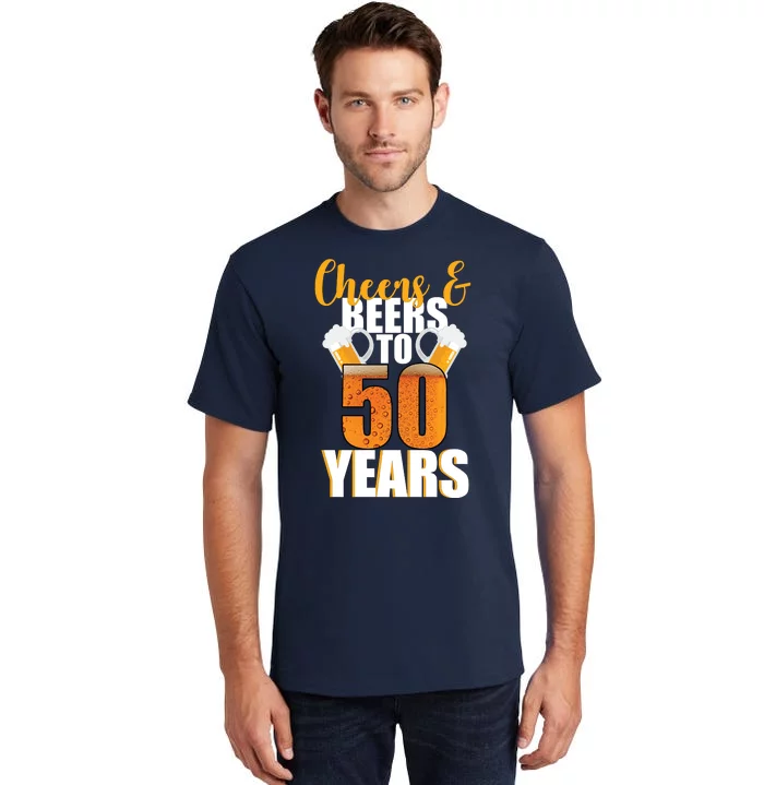 Cheers and Beers to 50 Years 50th Birthday T-Shirt